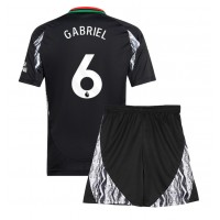 Camiseta Arsenal Gabriel Magalhaes #6 Visitante Equipación para niños 2024-25 manga corta (+ pantalones cortos)